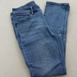 J Jill Denim Authentic Fit Slim Ankle Jeans Womens Size 2 Light Wash Casual